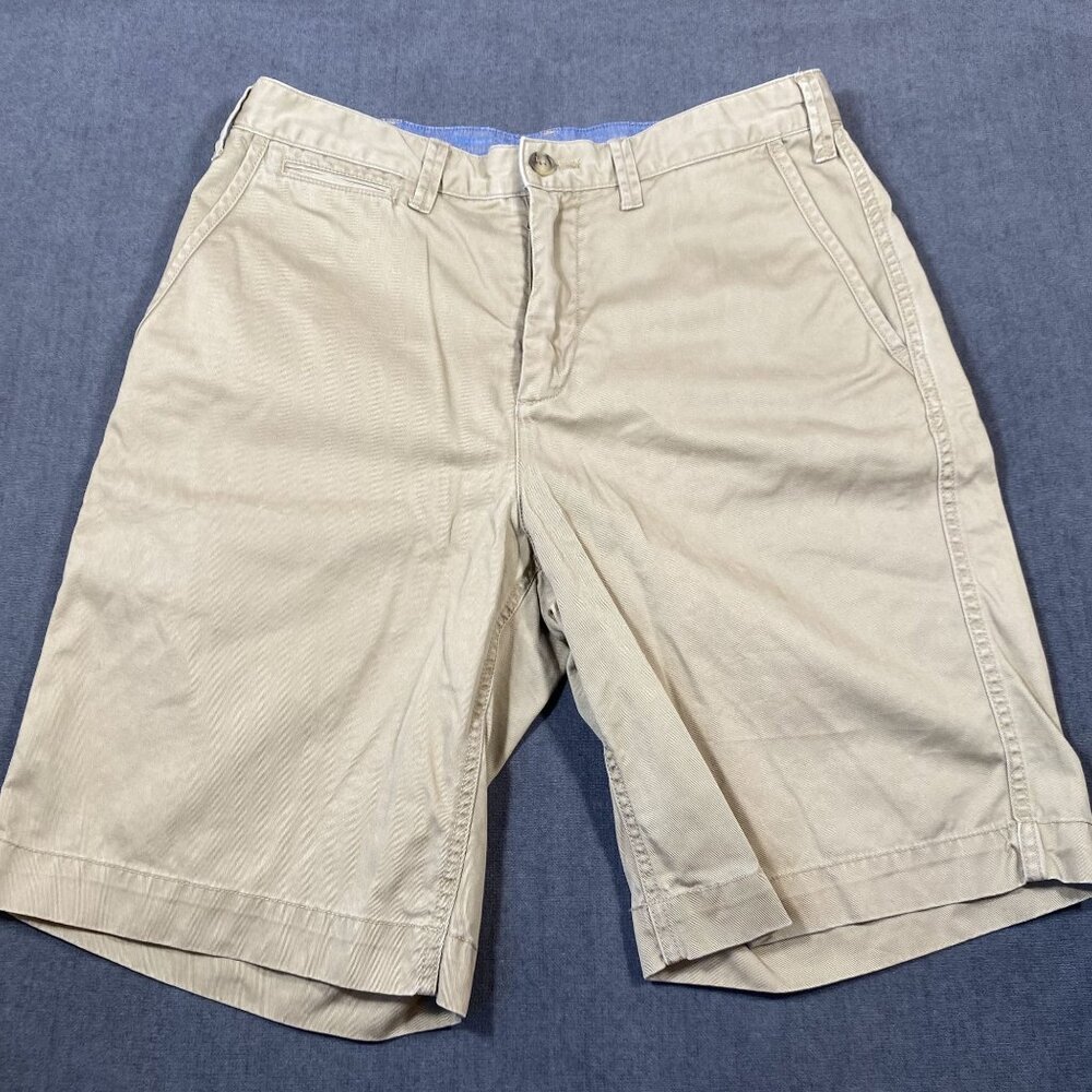 Polo Ralph Lauren Mens Beige Relaxed Fit Cotton Shorts Size 30 Made In Vietnam